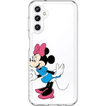 Samsung Galaxy A25 Uyumlu Şeffaf Kılıf Couple Minnie 2 Tasarımlı