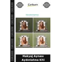 Ayna 10 Adet G5 Led Ampul Kademeli Dimmer Dokunmatik Hafızalı 12v Şık Makyaj Aynası Aydınlatma Kiti