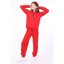 Toontoy Kids Toontoy Kız Çocuk Eşofman Takım Kırmızı
