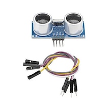 Hc Sr04 Ultrasonik Mesafe Sensörü 4 Adet Dişi Erkek Jumper Kablo