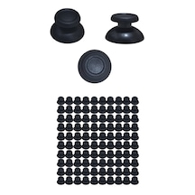 Ps4 Dualshock 4 Uyumlu Siyah Analog Topuz Mantar Başlık - 100 Adet Oyun Kolu Tamir Ve Değişim Seti