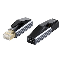 Forzacase Tablet Telefon Pc İçin Taşınabilir Type-c To Rj45 Ethernet Adaptörü - Fc1169