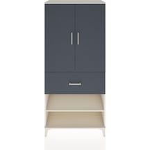 Hyperion Dolap 4 Raflı Tek Çekmeceli 2 Kapaklı 88x44x195 Aytaşı-antrasit Aytası Hyperion Dolap 4 Raflı Tek Çekmeceli 2 Kapaklı 88x44x195 Aytaşı-antrasit Aytası