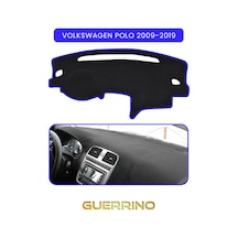 Volkswagen Polo 2009-2019 Torpido Koruma Halısı Mavi Kenar