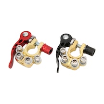 Moveevo Parlak Bakır Akü Terminali, Hızlı Bağlan-kaldır Fonksiyonu, 45-200ah Evrensel Uyum, 17-18.2mm + 16-17.2mm - Çapı