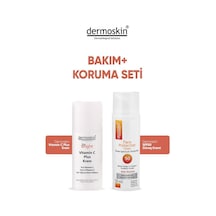 Dermoskin Su Bazlı Yüz Güneş Kremi SPF50 50 ML + Be Bright Vitamin C Plus Cream 33 ML
