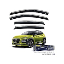 Hyundai Kona 2023 Sonrası Uyumlu Kromlu Cam Rüzgarlığı 4lü