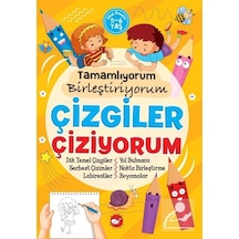 Tamamlıyorum Birleştiriyorum - Çizgiler Çiziyorum 5-6 Yaş- Beyaz Balina Yayınları