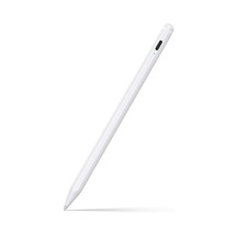 Hallow Kapasitif Silikon Ucu Palm iPad 2018-2021 İle Uyumlu (iOS 12.2 Ve Üzeri Sistem Gerektirir) Stylus Kalem Beyaz
