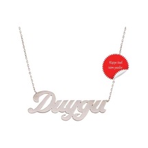 Supertrend Gümüş Kişiye Özel İsimli Bayan Kolye Gümüş