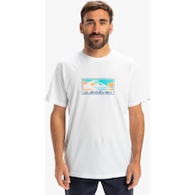 Quiksilver Ev Gradient Box Erkek Tişört Beyaz