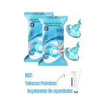 16 Adet 2 Paket Okyanus Premium Deterjanlı Tek Kullanımlık Tuvalet Temizleme Süngeri Duvara Mo