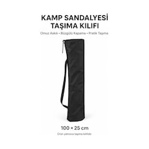 Kamp Sandalyesi Taşıma Kılıfı, Antrasit 100 25 Cm