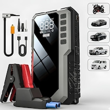 Cs68 12000mah Akü Takviye Cihazı Ve Hava Kompresörü 5in1 Jump Starter Powerbank 150 Psı