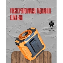 Turbo Mini Fan Dijital Ekranlı, Sessiz & Şarjlı Serinlik