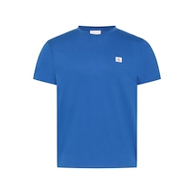 Calvin Klein Ss Badge 30s Jersey, 2zu, S Mavi Erkek Sweatshirt