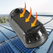 Dashanshop 2/4 Adet Araç Led Güneş Enerjili Işık Dekoratif Ortam Aydınlatma Çarpışma Önleyici Güvenlik Oto Motosiklet Aksesuar