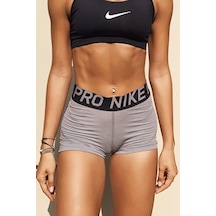 Nike Pro 3 İnch 7.5cm Training Fit Shorts Gray Kadın Tayt Şort Kısa Gri Gri