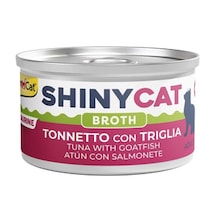 Gimcat Shinycat Soslu Ton Balıklı ve Barbunlu Konserve Yetişkin Kedi Maması 70 G