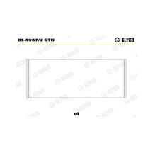 Kol Yatak - Alfa Romeo Mito, 500, Panda, Punto - Glyco-0149672std