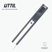 UTTIL Ptuk08-ns Cep Tipi Segmentsiz 18 Mm Metal Maket Bıçağı