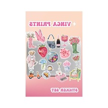 Pembe Renkli Etiket Seti, Macbook Ve Tablet İçin Abanoz