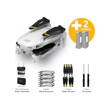 Corby CX017 Wifi Çift Kameralı Katlanabilir 1080P Drone + 2 Bataryalı Set