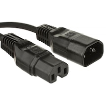 Beek C14-c15 Güç Kablosu, 2.5 Metre, H05vv-f 3 0.75mm2, Siyah Renk&lt Br&gt Beek C14-c15 Power Cable 2.5m, H05vv-f 3 0.75mm2, Black-19735