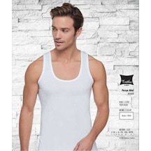 Tutku Erkek Beyaz Penye Atlet % 100 Pamuklu 6'lı Paket Model-0101