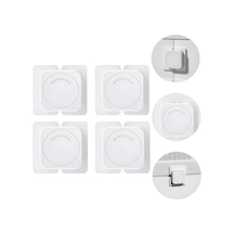 Çocuk Güvenlik Dolap Kilitleri, 4'lü Paket Sıkışma Önleyici Bebek Güvenlik Gizli Kilidi, Çocuklar İçin Çok İşlevli Buzdolabı Kilitleri, Çekmeceler Ve Buzdolabı İçin Çocuk Güvenlik Kilidi Çok Renkli