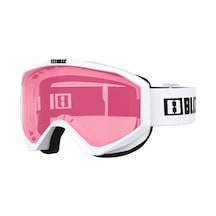 Liner Beyaz Çerçeve Pembe Lens Kayak Gözlüğü Pembe