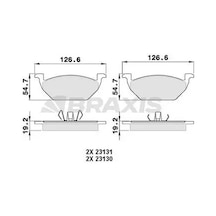 Vw Polo 5 On Fren Balatasi 1.2 Tdi 2009-2014 Braxıs Aa0007
