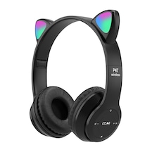 P47m Cat Ear Çocuk Baş-kulak Bluetooth Kulaklık-siyah P47m Cat Ear Çocuk Baş-kulak Bluetooth Kulaklık-siyah