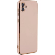 Newface Samsung Galaxy Uyumlu A04 Kılıf Volet Silikon - Pembe Diğer