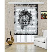 Perdeoutlet38 Enxboy Aslan Dijital Baskılı Zebra Perde-cocuk Odası-stor Perde Renkli
