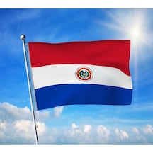 Paraguay Bayrağı Premium Raşel Kumaş 100x150 Cm Diğer