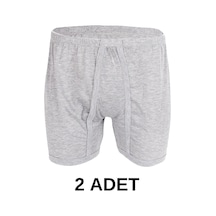 2 Adet Erkek Arjantin Penye Boxer Gri 001
