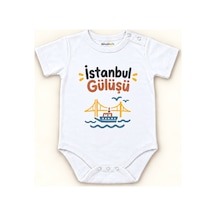Babylimon İstanbul Gülüşü Beyaz Kısa Kollu Çıtçıtlı Bebek Zıbını Beyaz - İstanbul Gülüşü - 928161947 Beyaz - İstanbul Gülüşü
