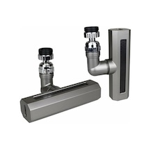 Kınetex 360 Oynar Başlıklı, 4 Fonksiyonlu Geniş Şelale Perlatör Musluk Ucu, Ktx-3288 Model, Siyah