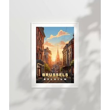 Çerçevesiz Poster Gün Batımında Zarafet