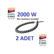 2 Adet 1000W İnfrared Soba Rezistansı