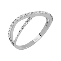 Sirius G Renk Pırlanta Sıra Taşlı Sonsuz Yüzük 0804R0291