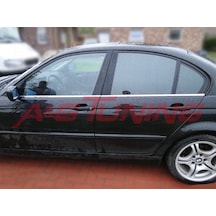 Bmw E46 Krom Cam Çıtası 1998-2005 4 Parça Paslanmaz Çelik N11.6035