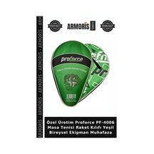 Özel Üretim Proforce Pf-4006 Masa Tenisi Raket Kılıfı Yeşil Bireysel Ekipman Muhafaza