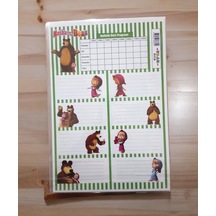 3 Sayfa Toplam 24 Adet Defter Kitap İsim Etiketi İsimlik 9