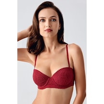 New Bra 33-8355 Destekli Sütyen bordo