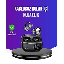 Ergonomik Klipsli Kablosuz Kulaklık 30 Saat Pil Ve Dokunmatik Özelliği Diğer