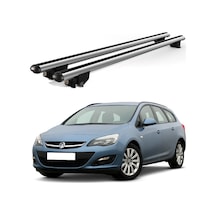 Kanca Astra J Kombi 2010-2015 Uyumlu Gri Kilitli Ara Atkı 110cm Port Bagaj Tavan Barı