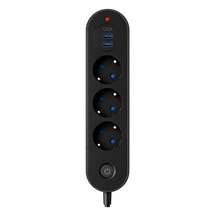 Robeve Blic Termal Akım Korumalı 3 Lü Priz 2500w 1 Usb-c + 2 Us