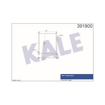 KALE OTO Radyatör 391900 Klima Radyatörü Jazz II Al Al 370X408X16